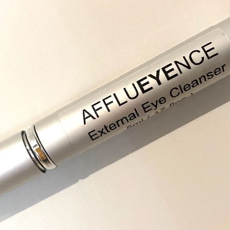 Image of Afflueyence external eye cleanser Product in the white background